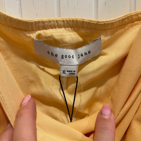 The Good Jane Canary Yellow Island True Wrap
Lined Dress Pockets Size XL NWT - Picture 4 of 5